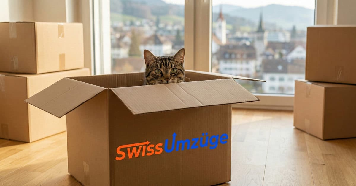 Katze in Transportbox – Umzug mit Haustieren Dietikon