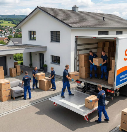 Umzugsunternehmen Uster – Professionelles Team von Swiss Umzuege bei der Arbeit
