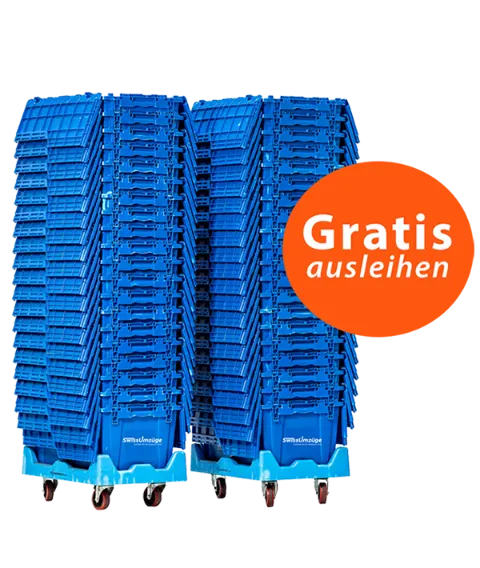 Gratis Zügelkisten ausleihen bei Swiss Umzüge