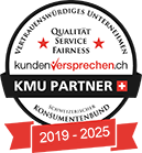 KMU Partner Siegel 2019–2025 von kundenversprechen.ch – Swiss Umzüge KMU Partner Siegel 2019–2025 von kundenversprechen.ch – Swiss Umzüge